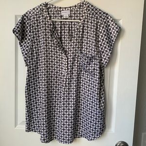 Liz Claiborne short sleeve blouse Xl